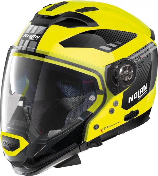 Nolan N70-2 GT Bellavista 26 Led Geel Zwart Systeemhelm - Motorhelm - Maat  XXL | bol.com