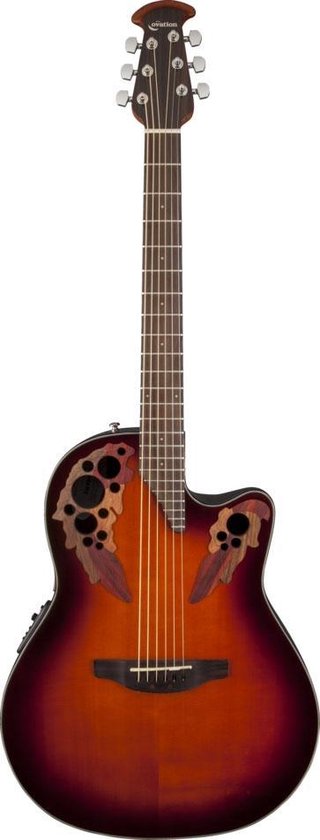 Ovation CE44-1 Celebrity Elite Sunburst roundback gitaar | bol.com