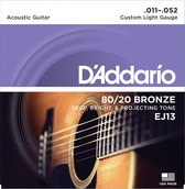 D'Addario EJ13 11-52 80/20 Bronze Custom Light - Akoestische gitaarsnaren