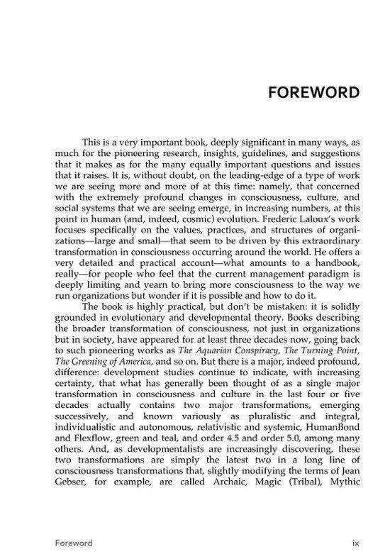 Reinventing Organizations