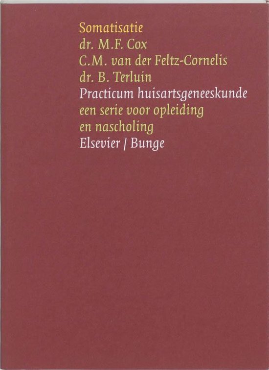 Cover van het boek 'Somatisatie' van C.M. van der Feltz-Cornelis