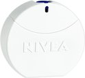 Witte, ronde NIVEA Eau de Toilette met blauwe dop.