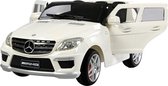 Accu voertuig Mercedes Benz ML63 - MP3 - Radio - Afstandsbediening - 12V motor - Ivoor-Wit
