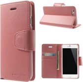 Goospery Sonata Leather case hoesje iPhone 6 lichtroze