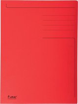 2x Exacompta dossiermap Foldyne 24x35cm (voor folio), rood, pak a 50 stuks