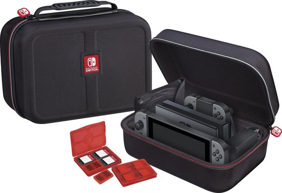 Game Traveler Nintendo Switch OfficiÃ«le Deluxe Opbergtas - Consolehoes - Zwart - Game Traveler