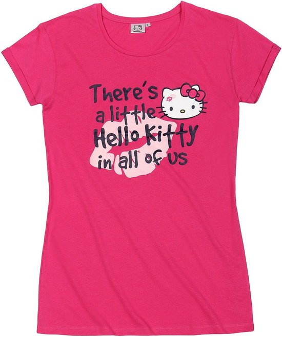 Hello Kitty Nachthemd - Fuchsia - Maat M | bol.com