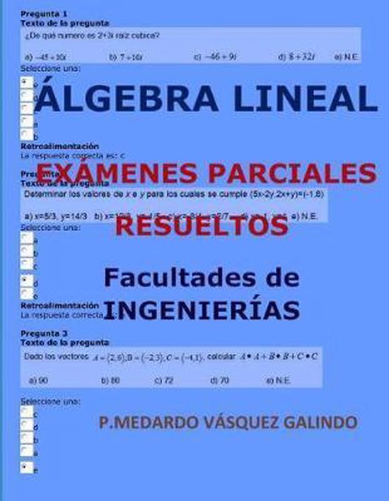 �lgebra Lineal-Ex�menes Parciales Resueltos - cover