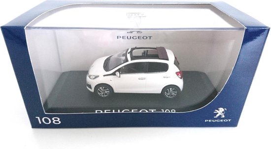 Temmen pot Aanvulling Peugeot 108 2014 Wit 1:43 Norev | bol.com