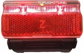 Busch + Müller Toplight Line Batterij Achterlicht Senso 80mm, rood