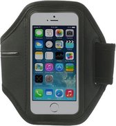 GadgetBay Sport Armband iPhone 5 5s SE Zwarte hardloopband Sportband