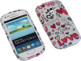 Love TPU back case cover cover voor Samsung Galaxy S3 Mini I8190