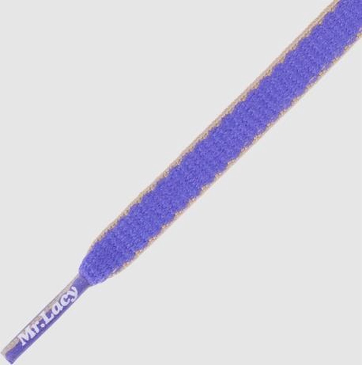 8 mm x 130 cm Ovaal Violet Geel - Slimmies Two Tone Mr.Lacy veters