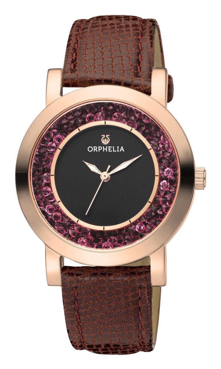 Orphelia Hermosa OR11703 Horloge - Leer - Bruin - Ø 36 mm