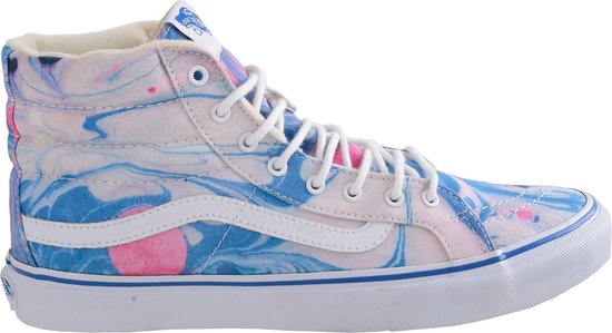 Vans Sk8-Hi Slim (Marble) Sneakers - Maat 36 - Dames - wit/blauw/roze |  bol.com