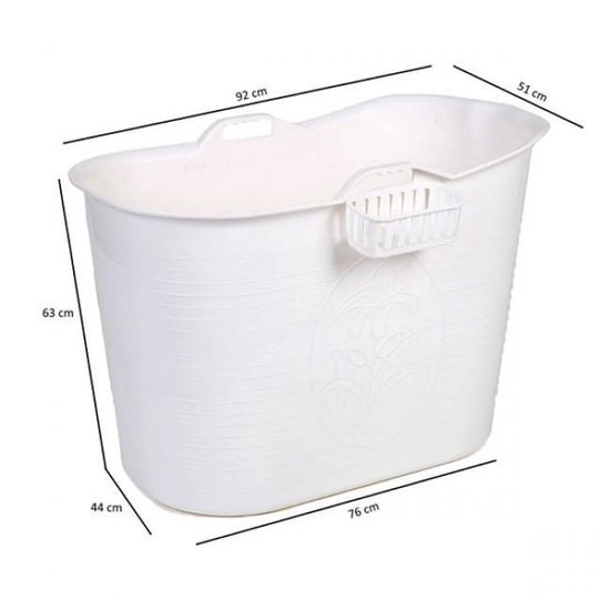 Zitbad Voor Volwassenen - Bath Bucket - Wit - 200L