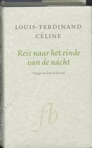 Boek "Reis naar het einde van de nacht" van Louis-Ferdinand Céline, met "Voyage au bout de la nuit" eronder.