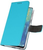 Booktype Telefoonhoesjes - Bookcase Hoesje - Wallet Case -  Geschikt voor Huawei Mate 20 X - Blauw