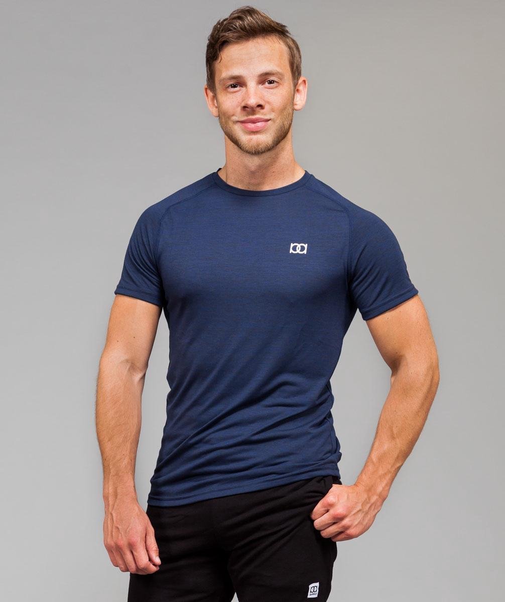 Marrald Performance Sportshirt | Blauw - L heren fitness crossfit