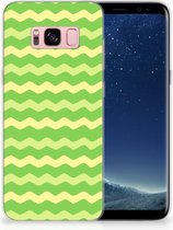 Samsung Galaxy S8 Siliconen Hoesje Design Waves Green
