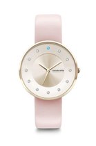 Lambretta - Design - Horloge - Foki 34 - leder - Goud - Rose - Swarovski - Kristallen