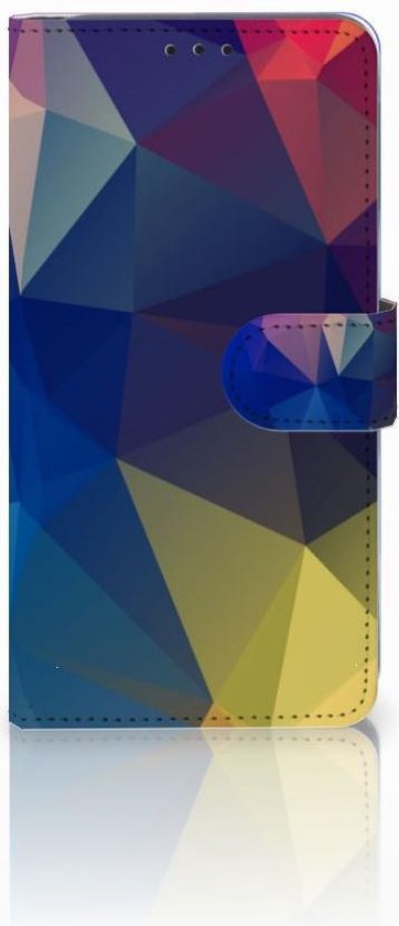 boiler krom zij is Samsung Galaxy A9 2018 Wallet Bookcase Hoesje Polygon Dark | bol.com