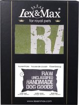 Lex & Max Raw Unclassified - Losse hoes voor hondenkussen - Rechthoek - Groen - 100x70cm