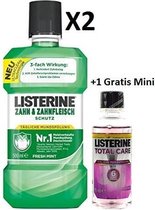 Bol.com Listerine Mondwater Voordeelverpakking + Gratis Mini - 500ml + 95ml aanbieding