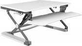 BakkerElkhuizen Adjustable Sit-Stand Desk Riser Vrijstaand Wit