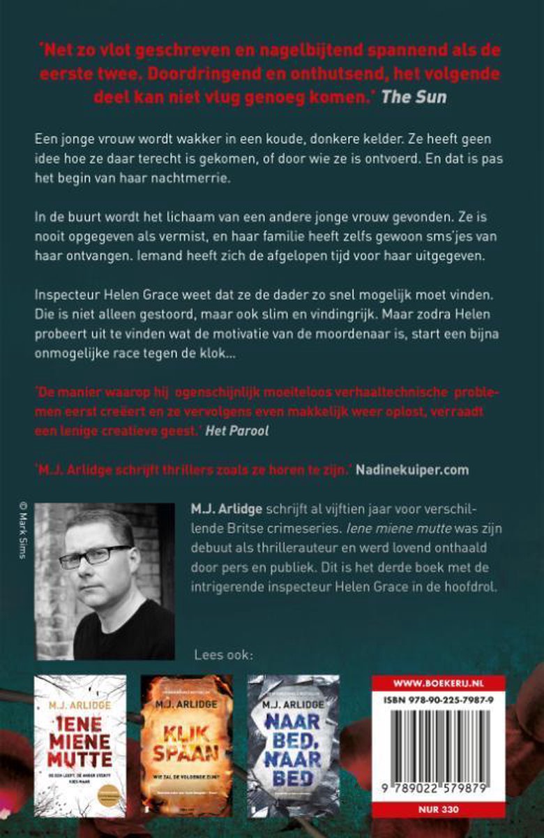 Helen Grace 3 - Pluk een roos - back cover