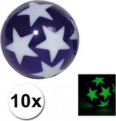 Glow in the dark stuiterballen 10 stuks