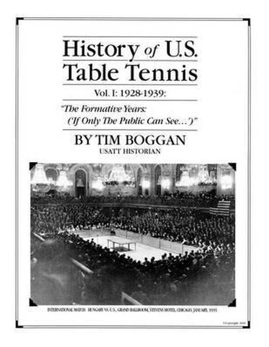 History of U.S. Table Tennis- History of U.S. Table Tennis V ... - cover