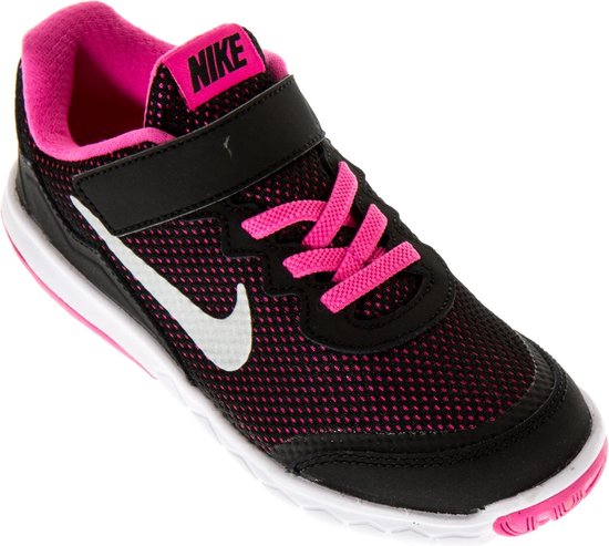 Nike Flex Experience 4 (PSV) Loopschoenen - Maat 31 - Meisjes -  zwart/roze/zilver | bol