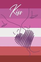 Lesbian Flag Kiss Journal