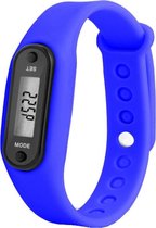 Fako® - Horloge - LCD - Stappenteller - Mini - Blauw