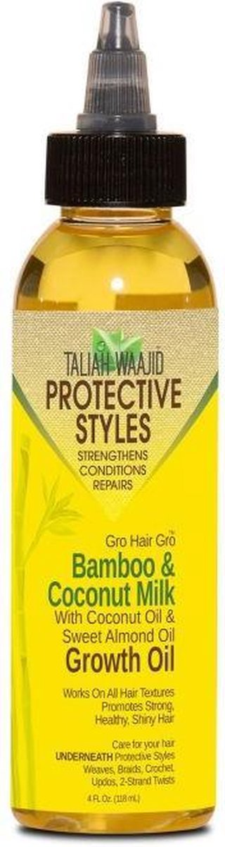 Taliah Waajid - Protective Styles Gro Hair Gro - Bamboo And Coconut Milk- Growth Oil - 118ml