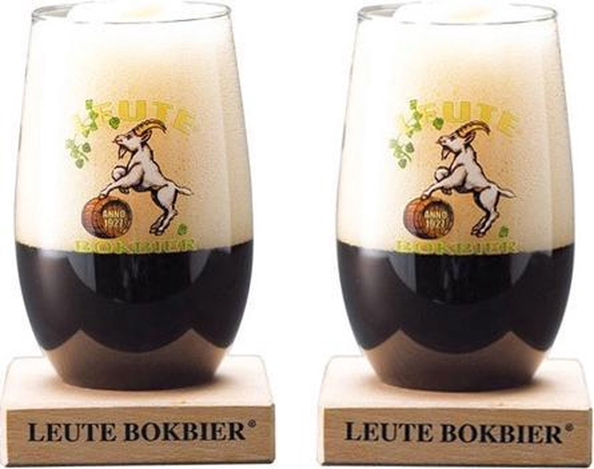 creëren optioneel meer Leute bokbier glas 2 stuks speciaalbier glazen | bol.com