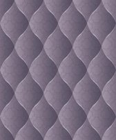 Dutch Wallcoverings schuimvinyl golf dessin - paars