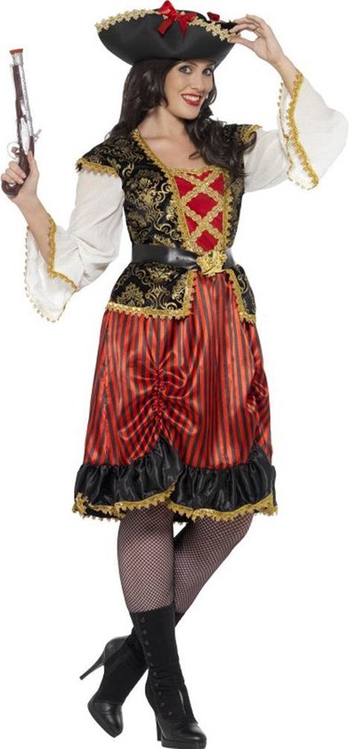 Dames piratenkostuum - Carnavalskleding vrouwen - Verkleedkleding maat 52/54  | bol.com