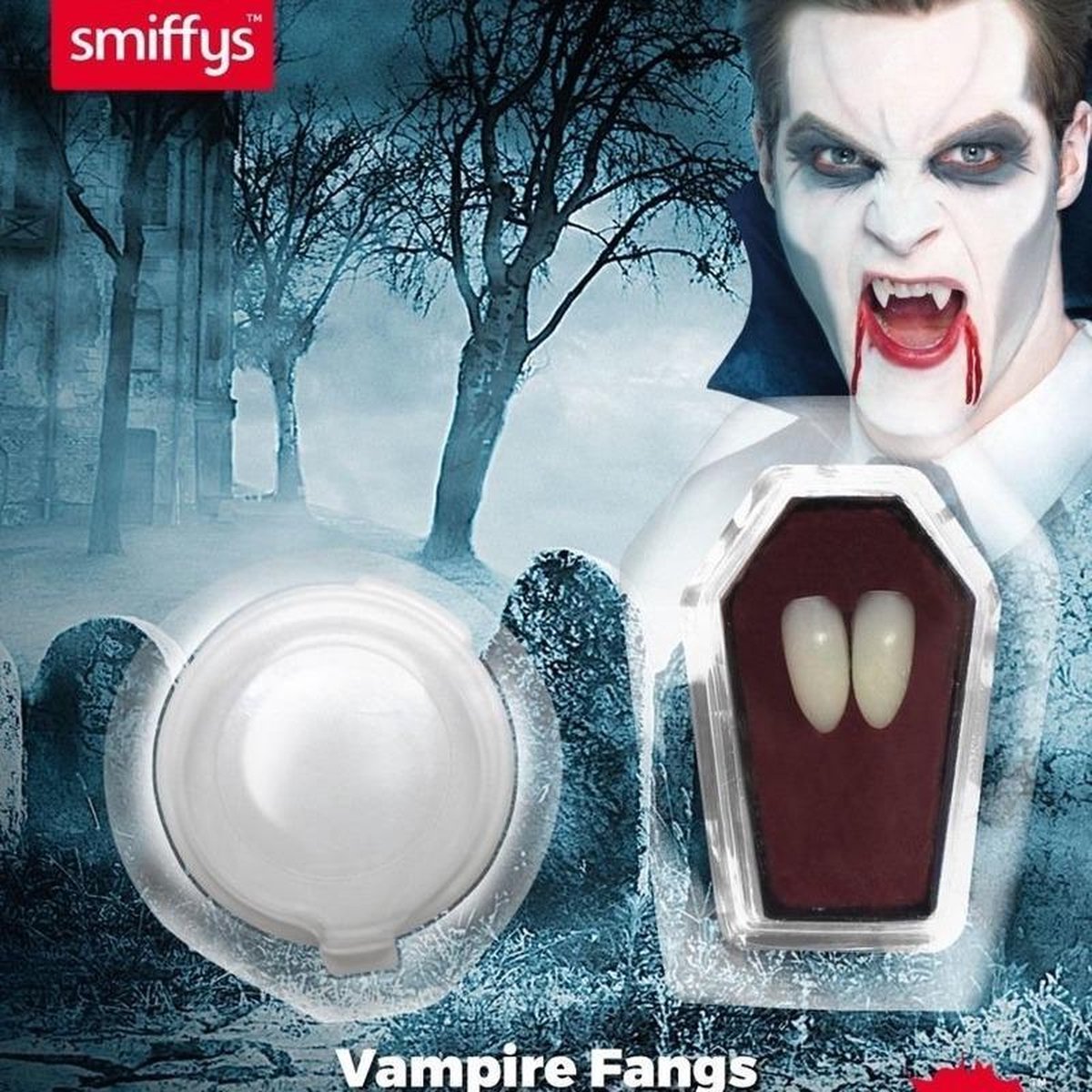 Vampier hoektanden met kleefpasta - Halloween/horror verkleedaccessoires -  Dracula... | bol