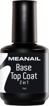 Meanail - Basis En Toplaag 2 in 1 15ml - Gel Nagellak