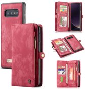 CASEME Samsung Galaxy S10e Vintage Portemonnee Hoesje - Rood