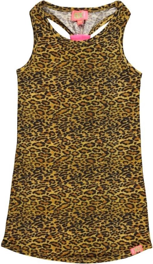 Funky XS-meisjes-tuniek/jurk tijgerprint-kleur: bruin/zwart-maat 146 |  bol.com