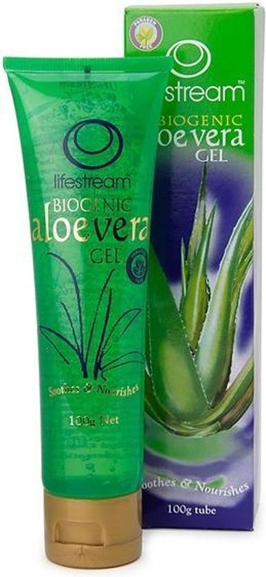 Lifestream Biogenic Aloë Vera Gel Organically Grown Tube100 Gr Huid Herstellend 4228