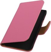 Roze Effen Booktype Samsung Galaxy Star S5280 Wallet Cover Hoesje