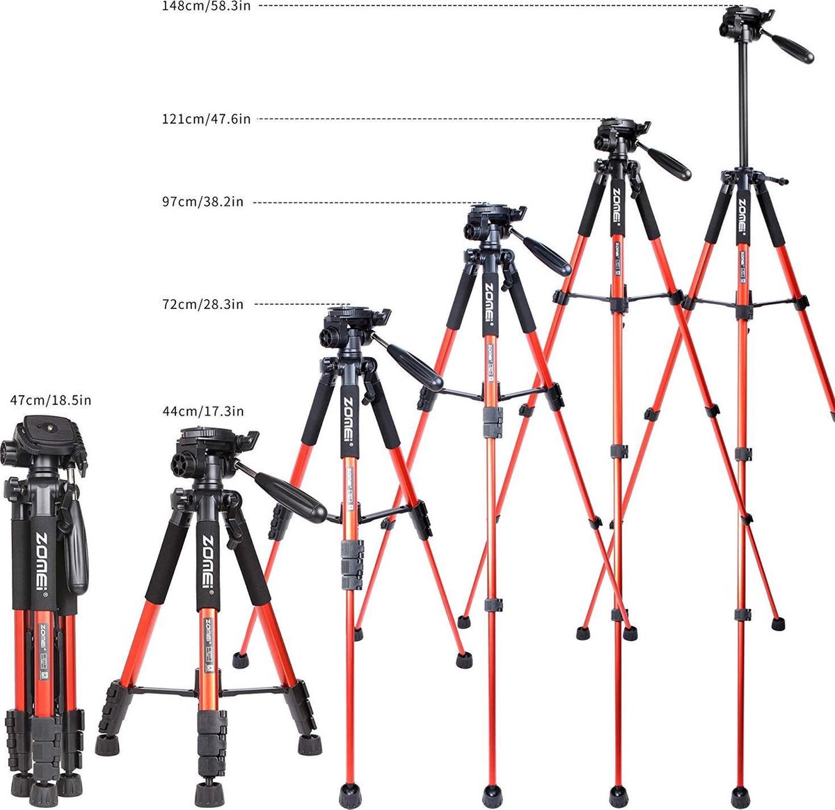 Sony - Lichtgewicht DSLR Tripod 140cm thumbnail 2