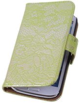 Lace Groen Samsung Galaxy S4 Book/Wallet Case/Cover Hoesje