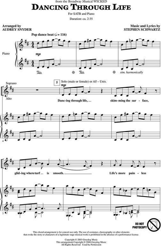 Choral Songs from Wicked