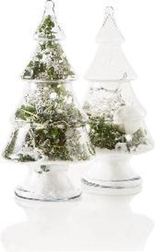 Ellendig Reinig de vloer Toestand Riviera Maison - Let It Snow Glass Christmas Tree - L - Kerstboom | bol.com