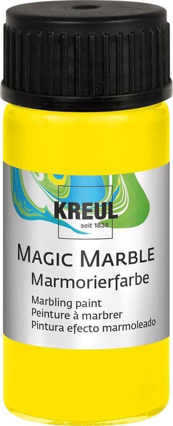 Dempsey vandaag Hoe dan ook KREUL Gele Magic Marble Marmer effect verf - 20ml marble effect verf voor  eindeloze... | bol.com